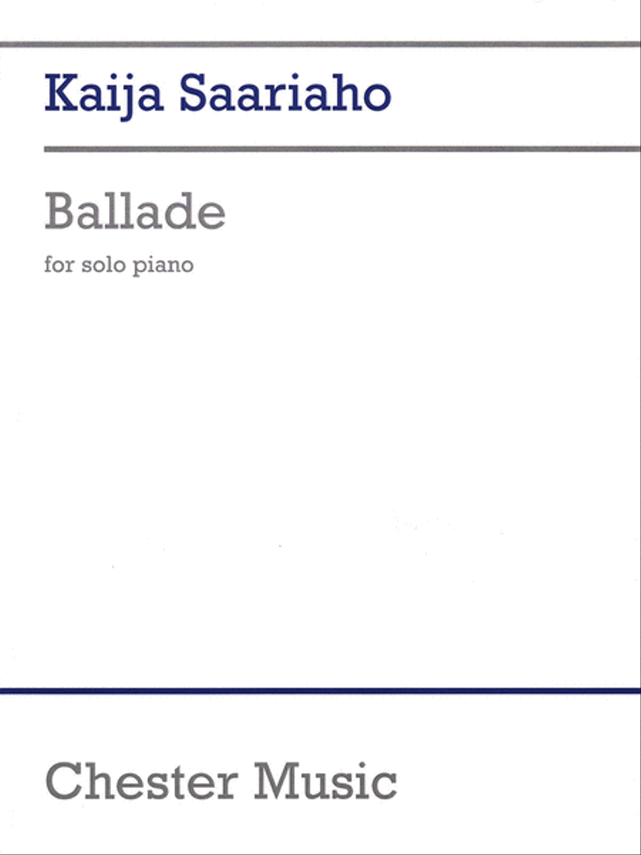 Ballade Ballade Piano Solo scores gallery preview page 1