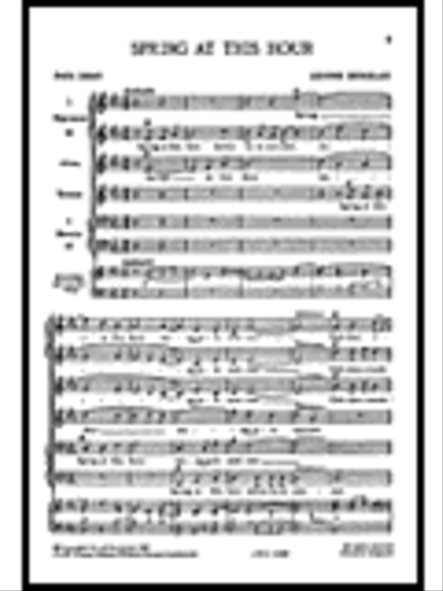 Spring at This Hour Spring at This Hour A Cappella scores gallery preview page 1