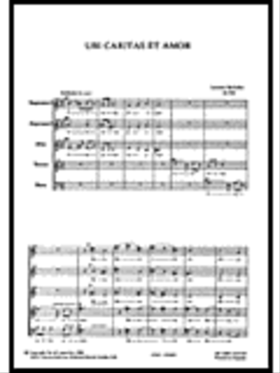 Ubi caritas et amor Ubi caritas et amor SSATB scores gallery preview page 1
