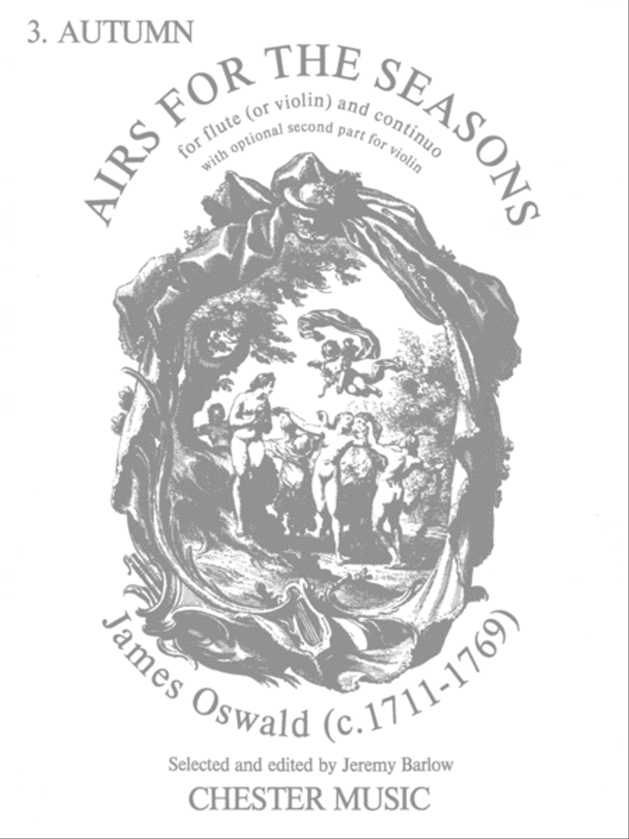 Oswald: Airs For The Seasons: No.3 Autumn Flute And Piano Flute Solo scores gallery preview page 1