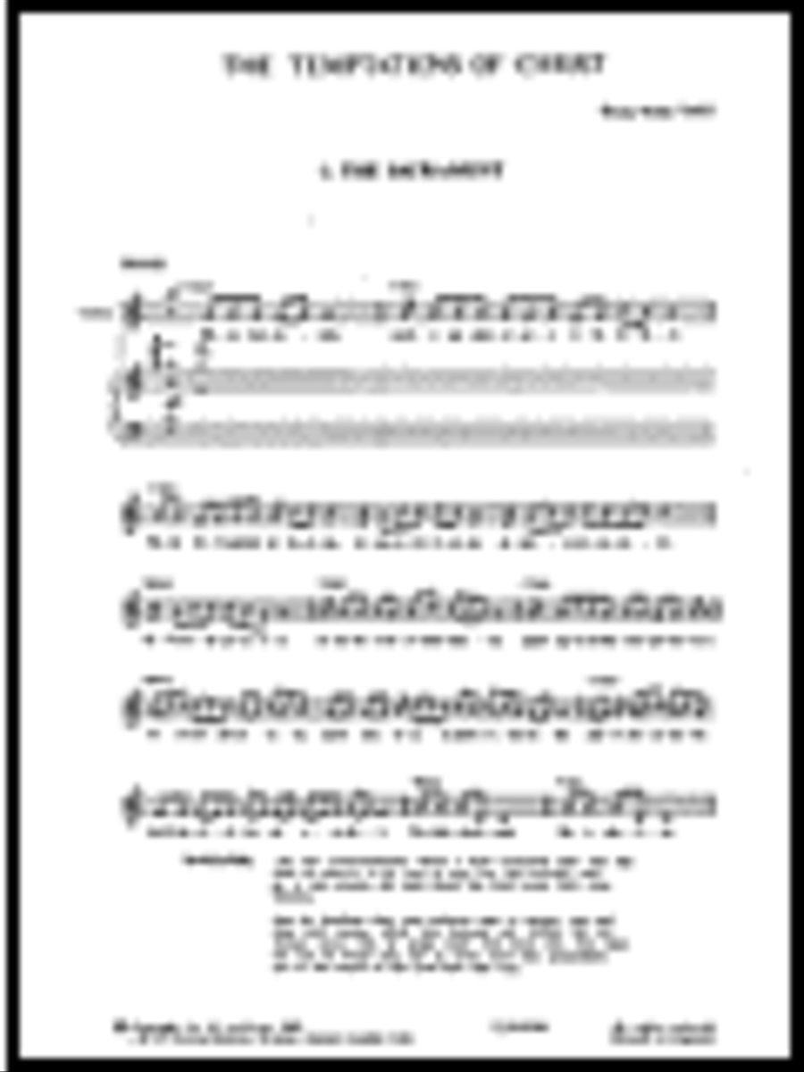 The Temptations of Christ 4-Part scores gallery preview page 1