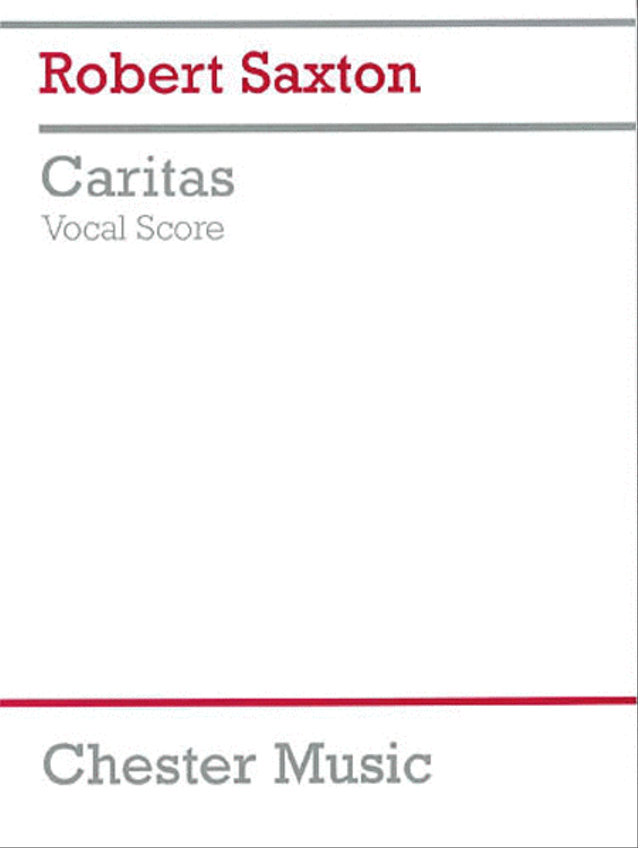 Robert Saxton: Caritas Robert Saxton: Caritas Voice scores gallery preview page 1