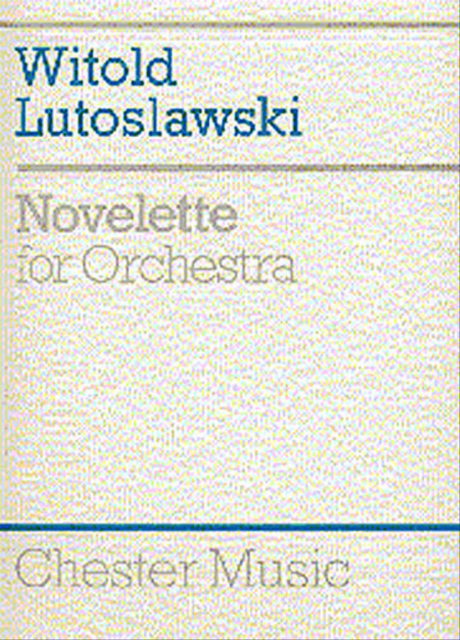 Novelette For Orchestra Orchestra scores gallery preview page 1