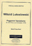 Witold Lutoslawski: Paganini Variations For Solo Piano And Orchestra (Piano Part)