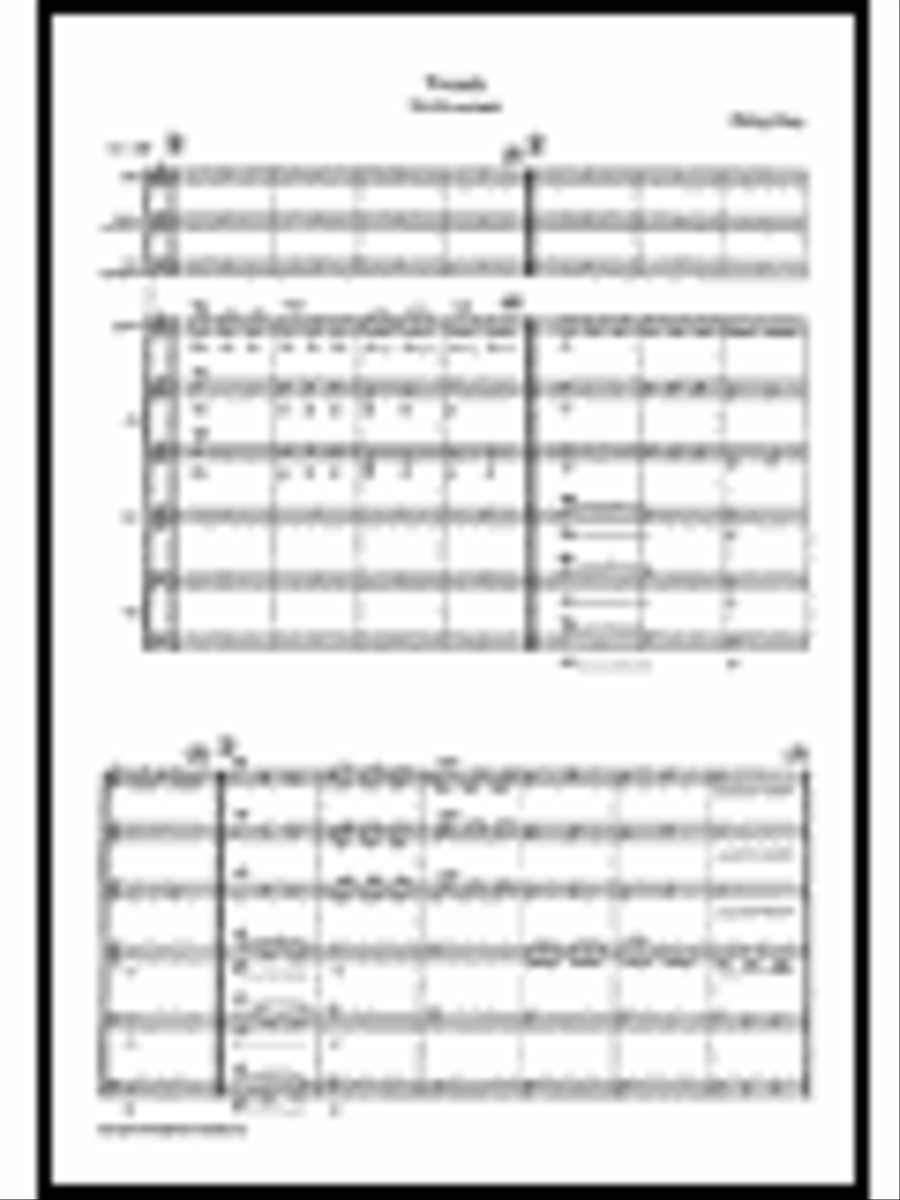 Philip Glass: Vessels From Koyaanisquatsi (Score) 4-Part scores gallery preview page 1