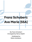 Franz Schubert: Ave Maria (SSA)