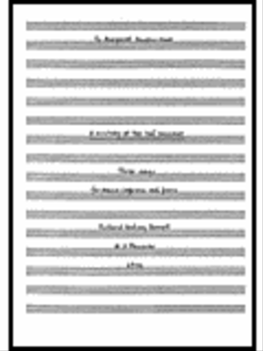 Richard Rodney Bennett: A History Of The The Dansant Mezzo-Soprano Voice scores gallery preview page 1