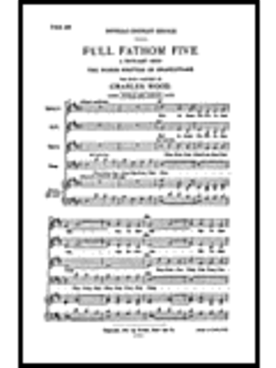 Full Fathom Five Full Fathom Five 4-Part scores gallery preview page 1