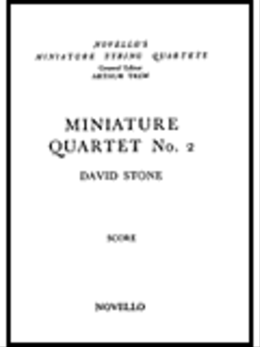 Miniature Quartet No. 2 Miniature Quartet No. 2 String Quartet scores gallery preview page 1