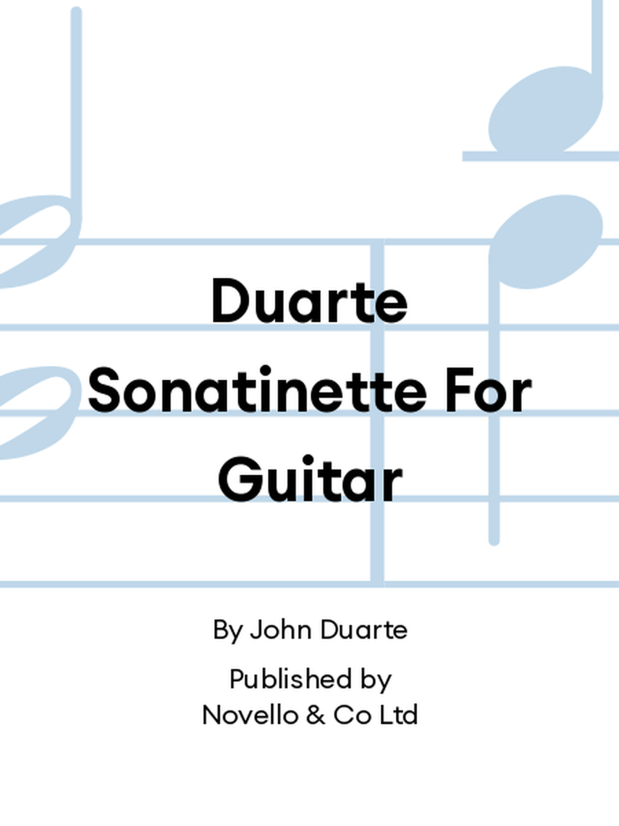 Duarte Sonatinette For Guitar Acoustic Guitar scores gallery preview page 1