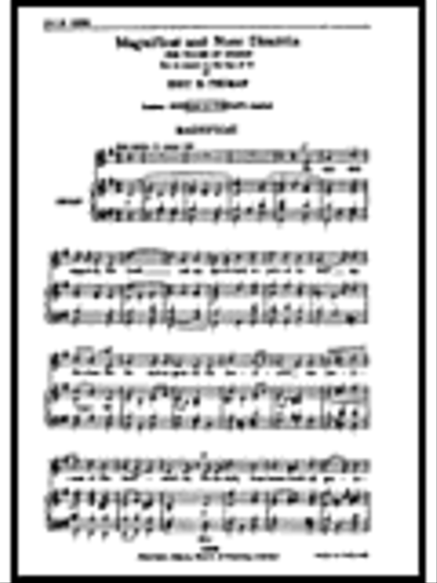 Magnificat and Nunc Dimittis Unison Choir scores gallery preview page 1