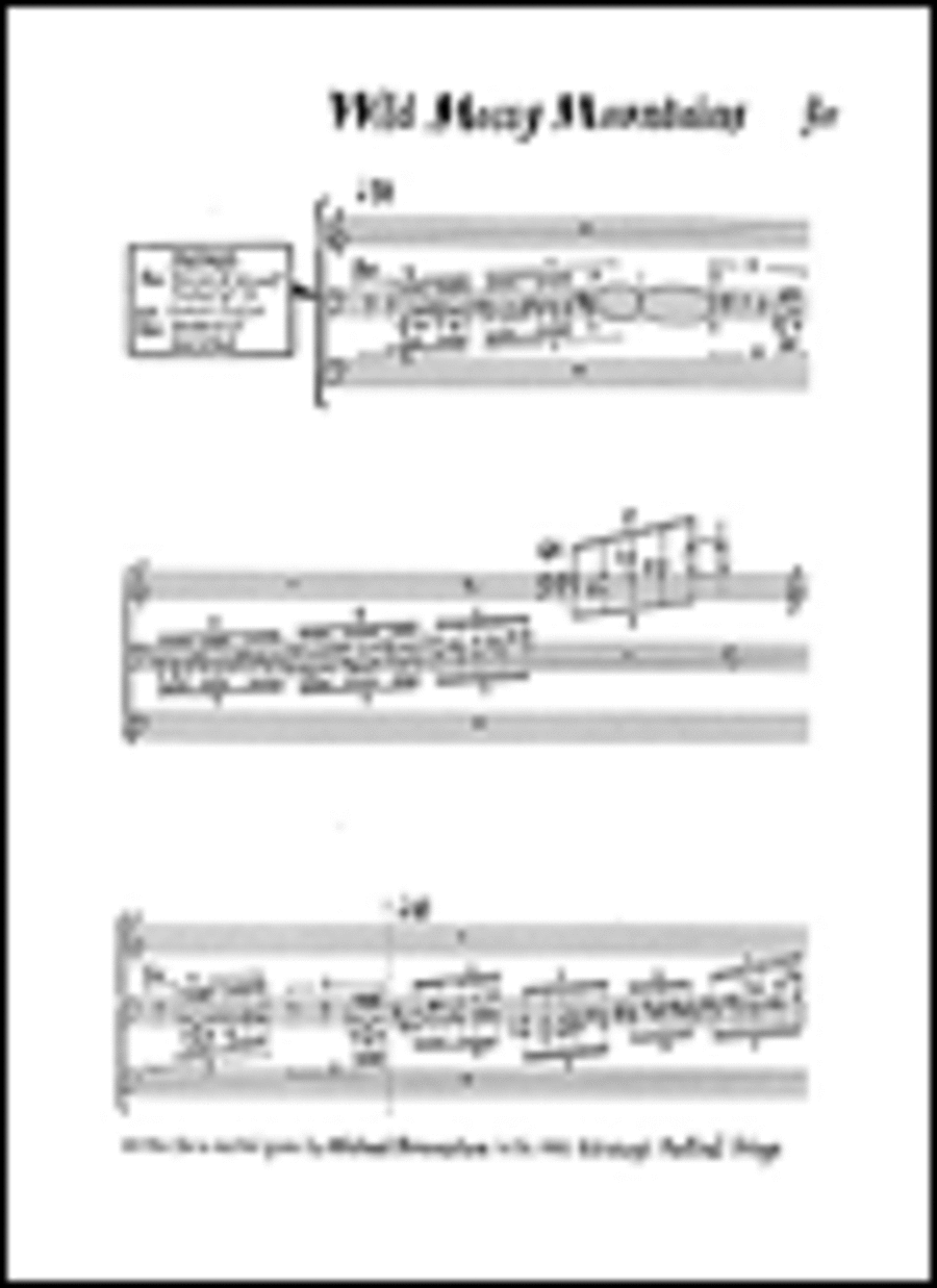 Wild Mossy Mountains Organ scores gallery preview page 1