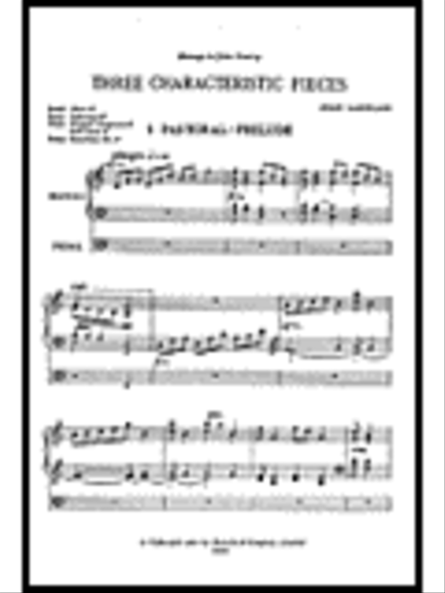 Langlais: Three Characteristic Pieces For Organ Organ Solo scores gallery preview page 1