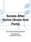 Sonata After Syrinx (Score And Parts)