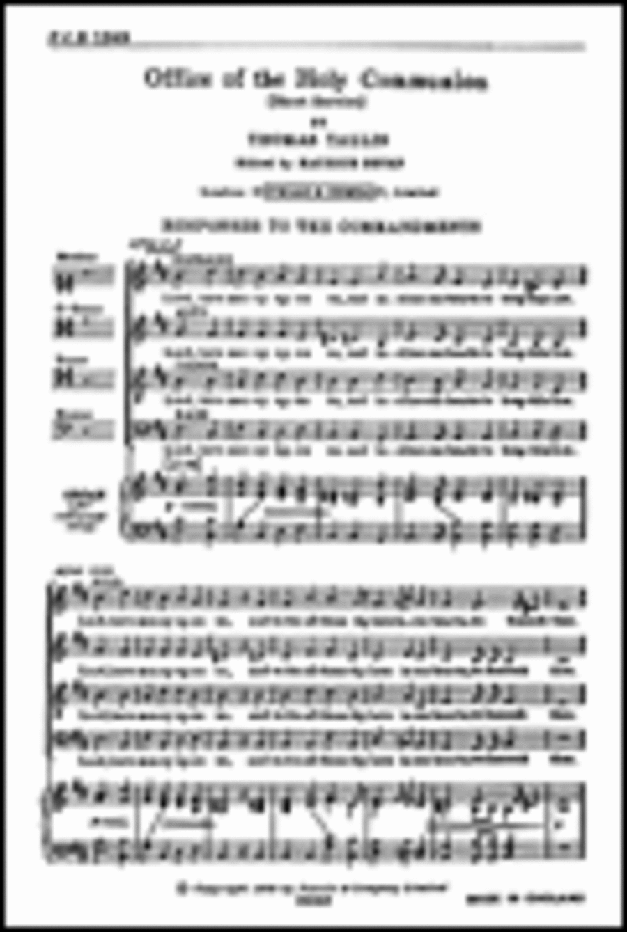 Tallis Office Of The Holy Communion SATB 4-Part scores gallery preview page 1