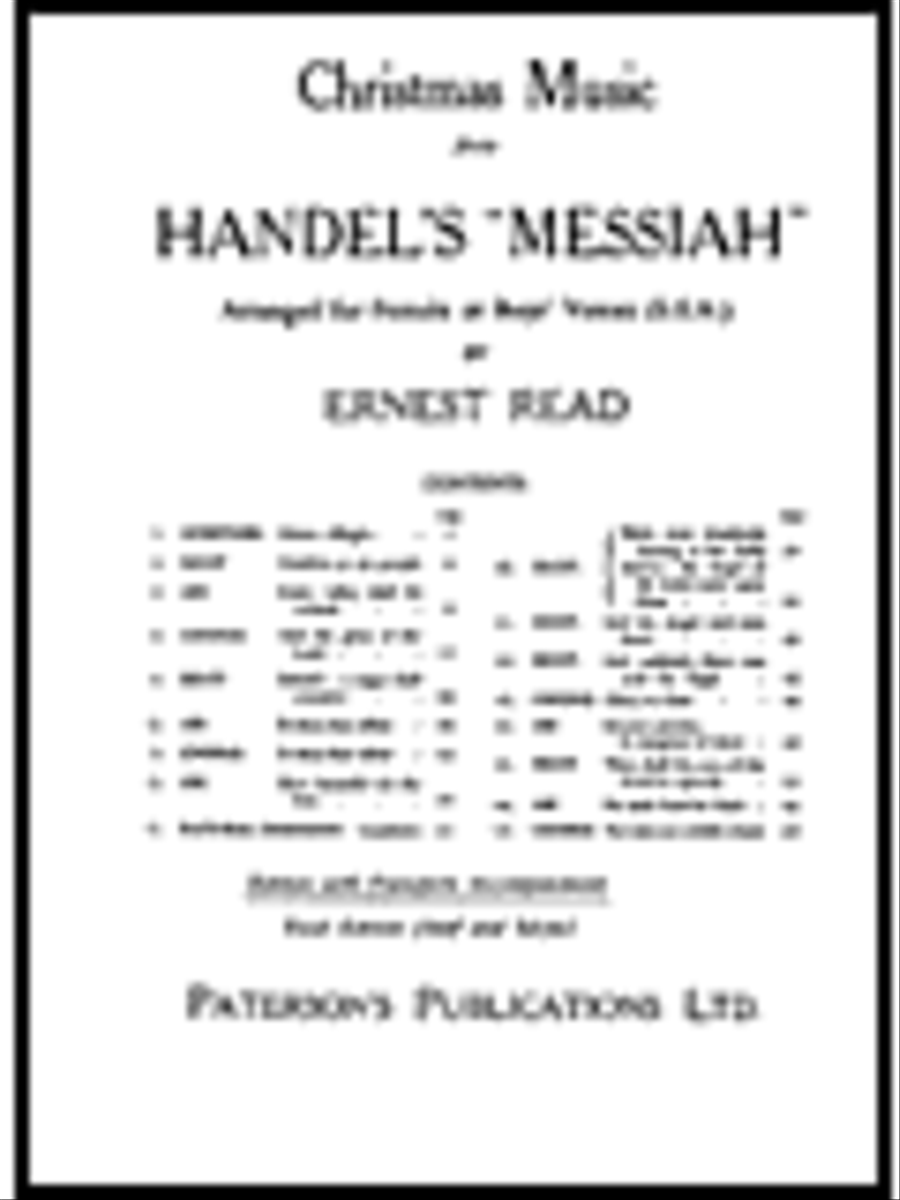 Christmas Music from Messiah SSA scores gallery preview page 1