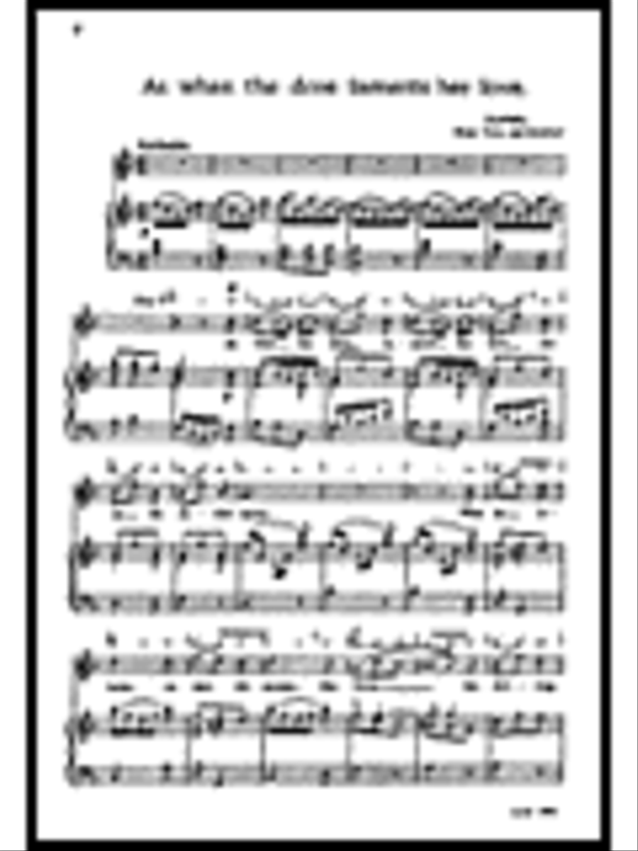 As When the Dove Laments Her Love Soprano Voice scores gallery preview page 1
