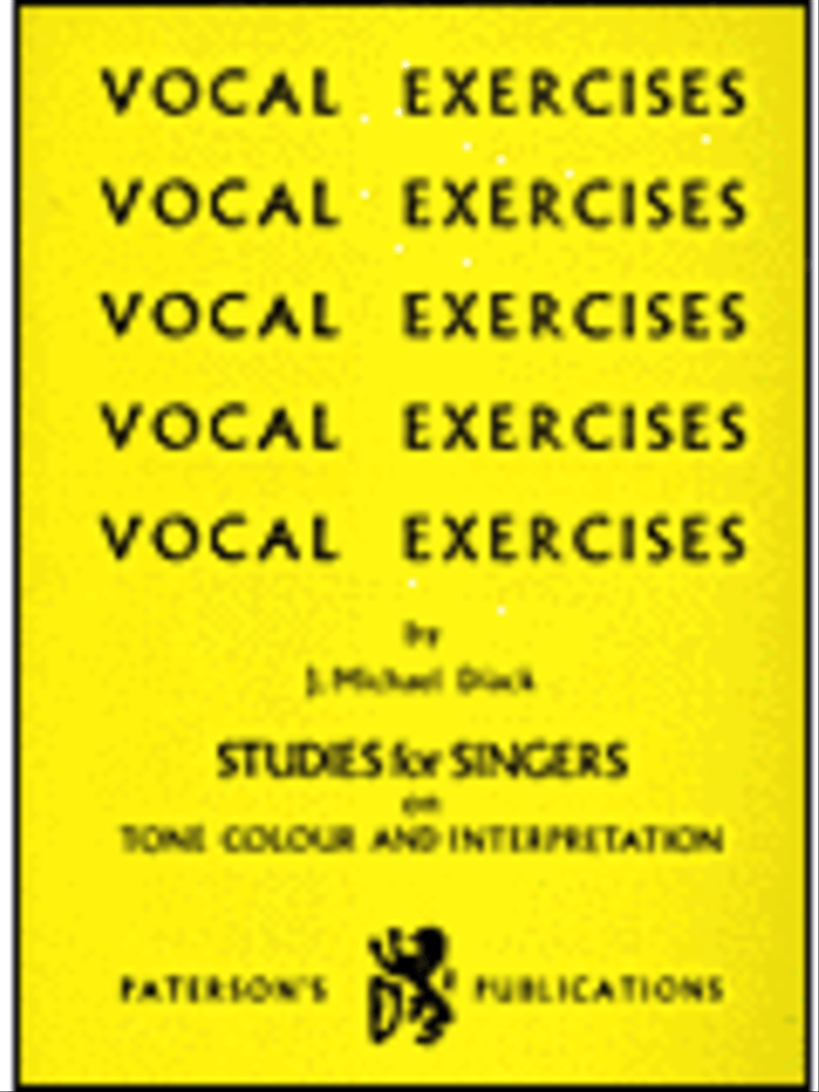 Vocal Exercises – Studies for Singers Voice scores gallery preview page 1