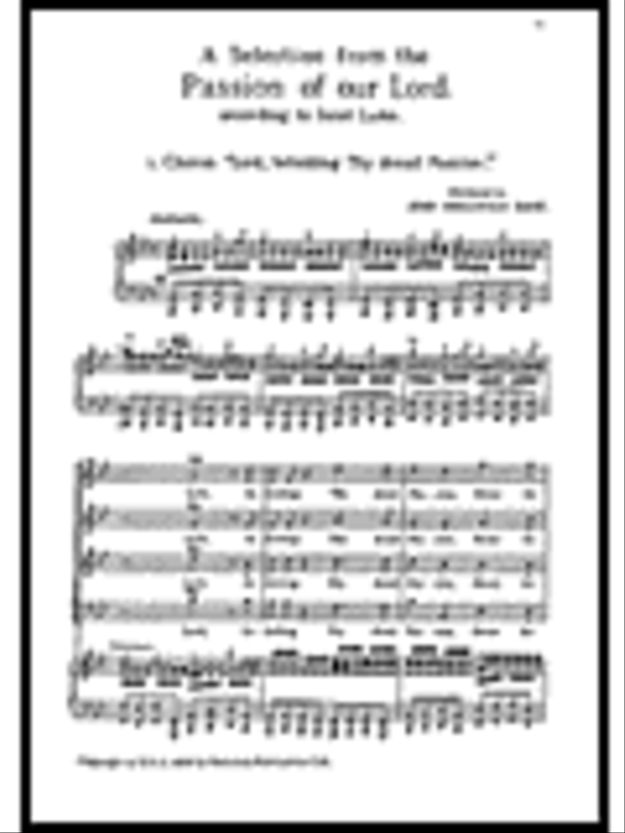 The St. Luke Passion, BWV 246 - A Selection Voice scores gallery preview page 1