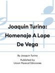 Joaquin Turina: Homenaje A Lope De Vega