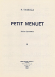 Tarrega Petit Menuet Op.post Guitar