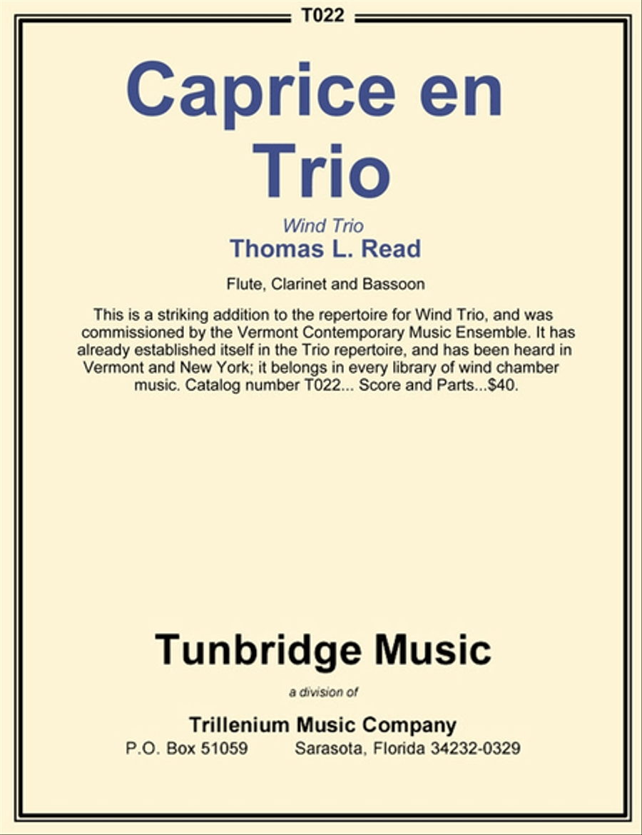 Caprice en Trio Bassoon scores gallery preview page 1