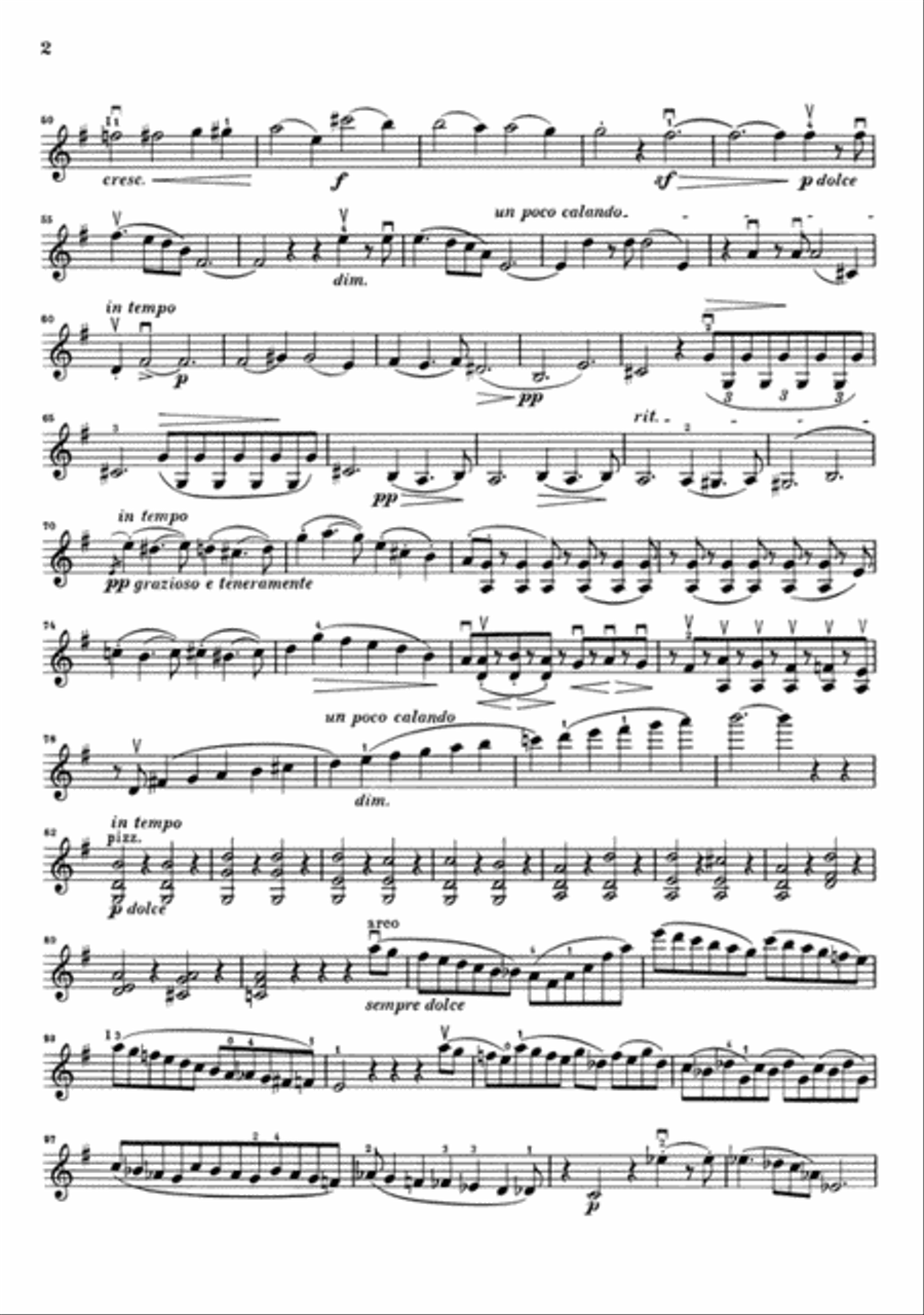 Sonata for Piano and Violin in G Major, Op. 78 Violin Solo scores gallery preview page 4