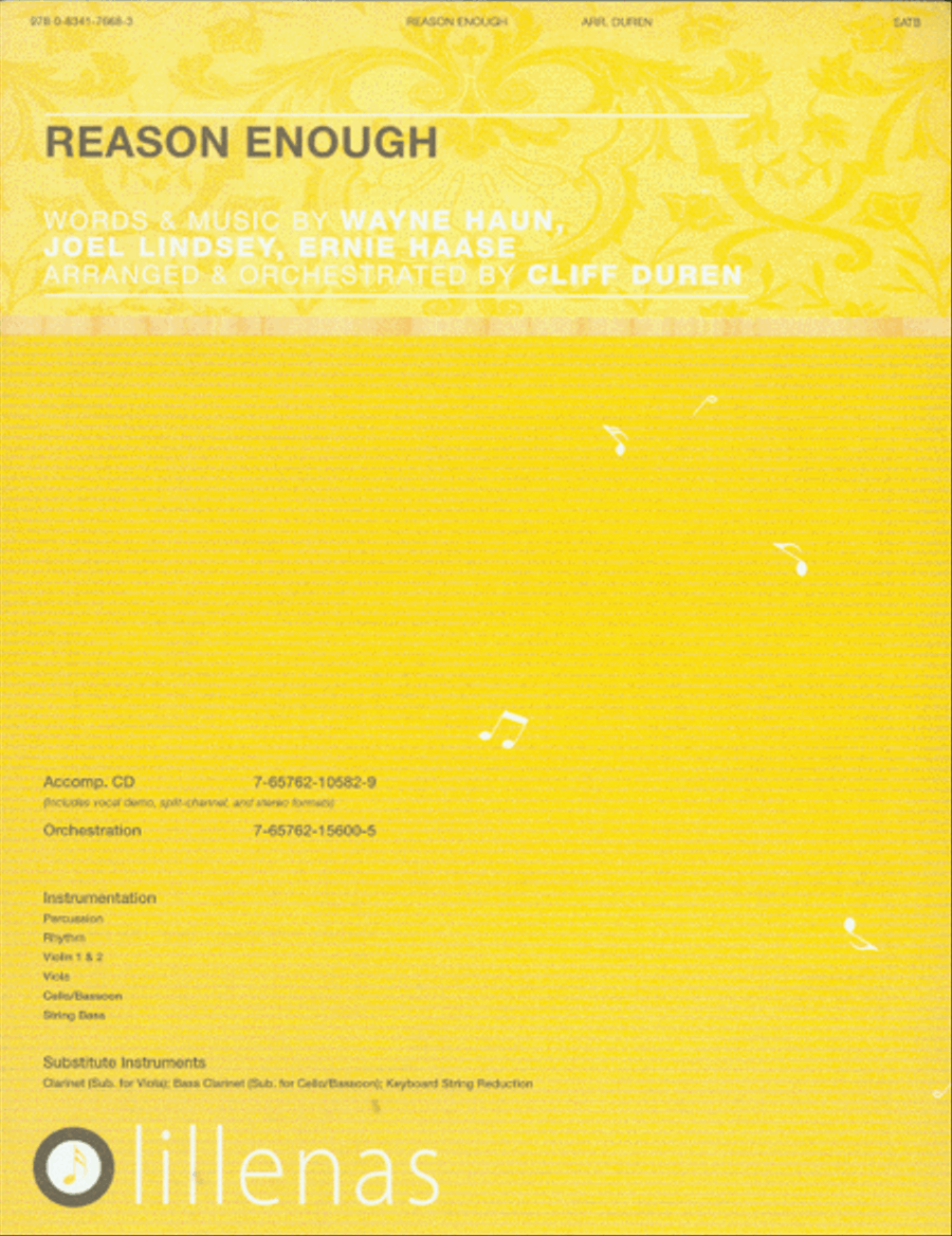 Reason Enough (Anthem) 4-Part scores gallery preview page 1
