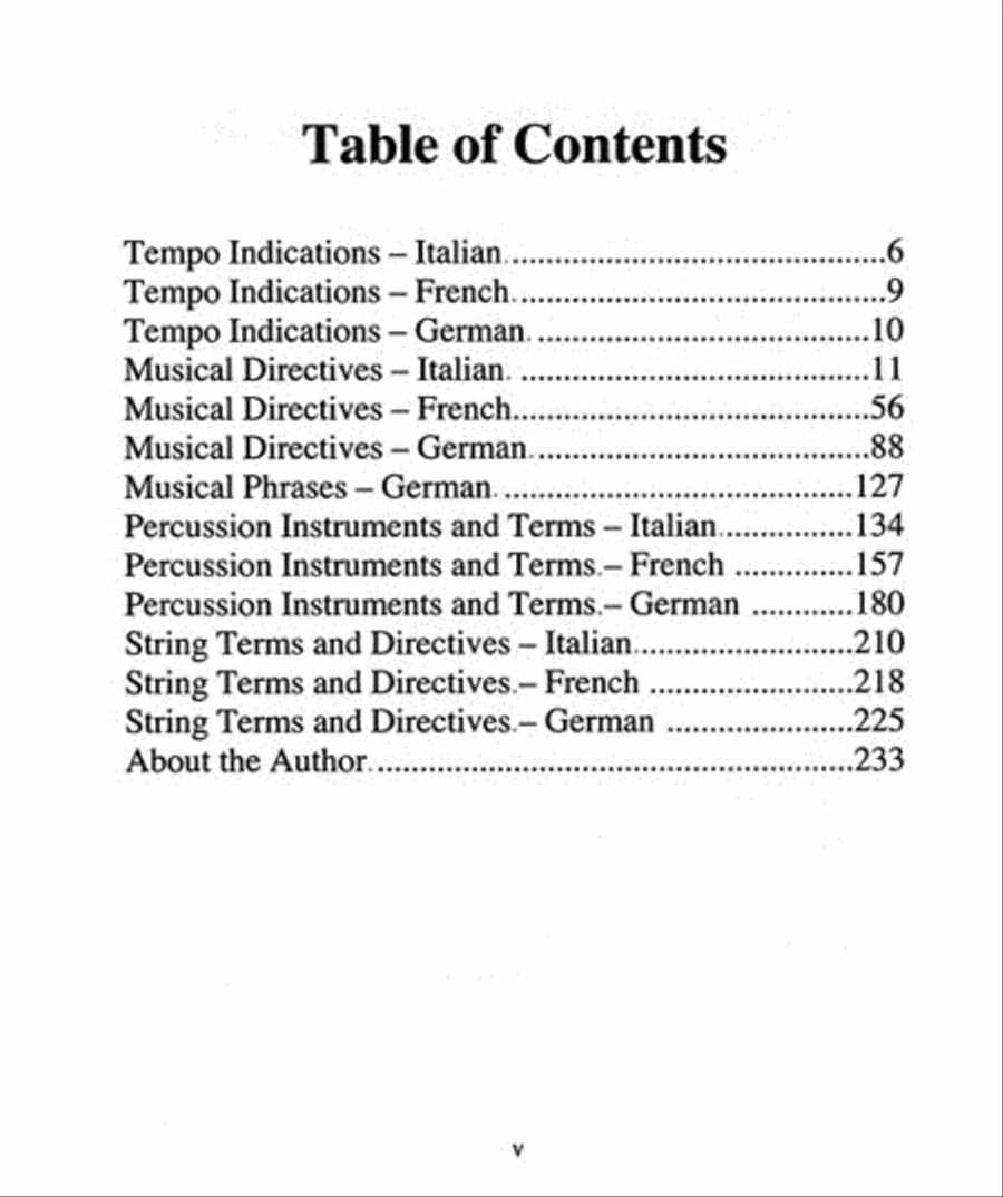 Cirone's Pocket Dictionary of Foreign Musical Terms Collection / Songbook scores gallery preview page 2