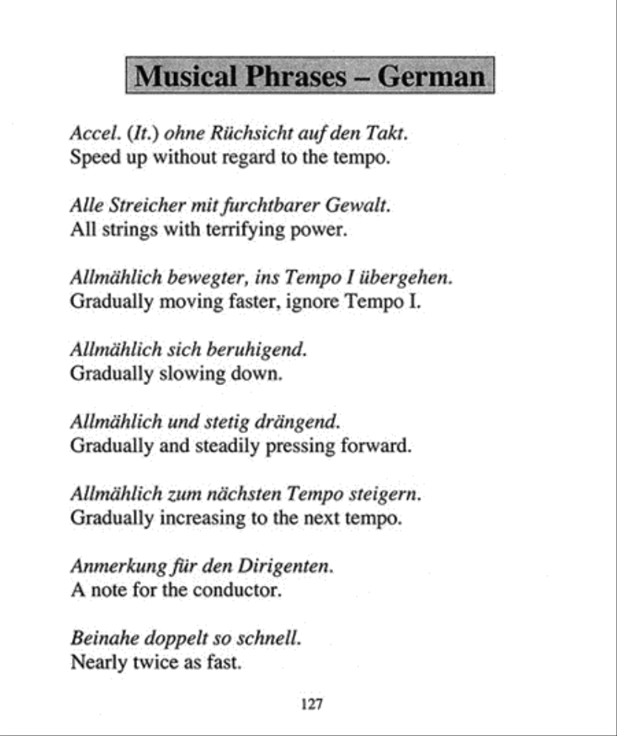 Cirone's Pocket Dictionary of Foreign Musical Terms Collection / Songbook scores gallery preview page 4