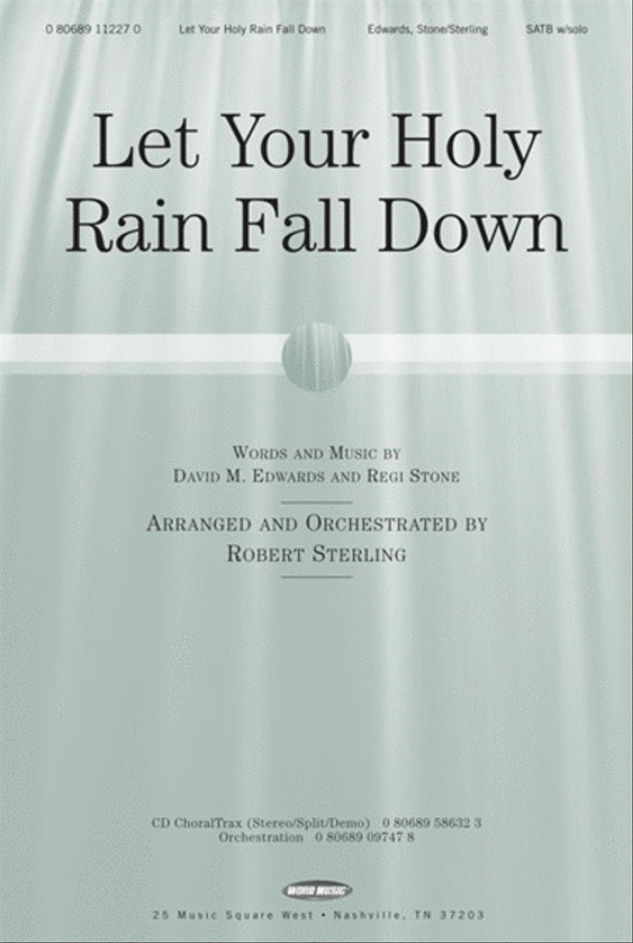 Let Your Holy Rain Fall Down - Anthem 4-Part scores gallery preview page 1