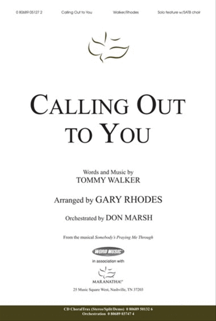 Calling Out To You - CD ChoralTrax Choir scores gallery preview page 1