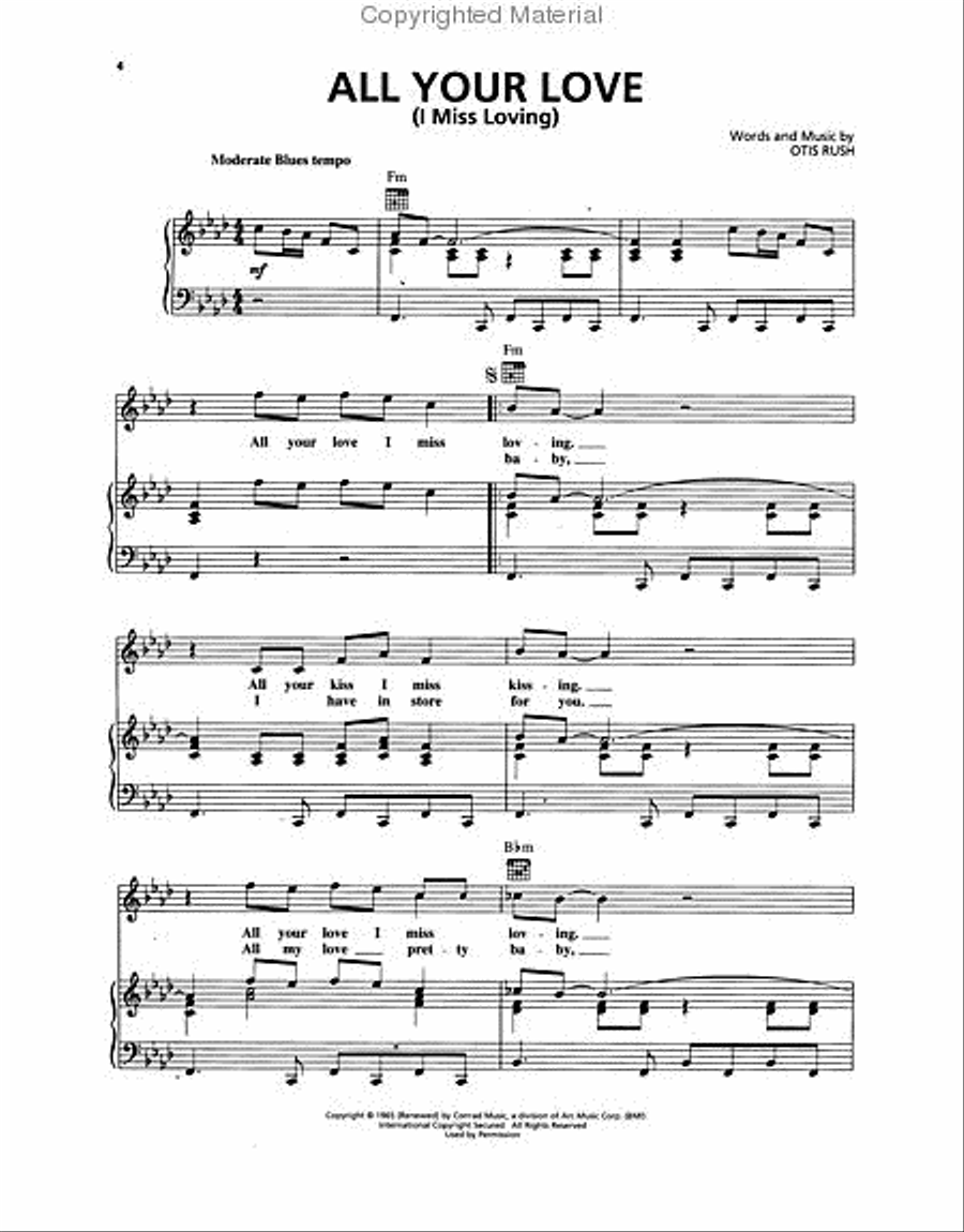Blues Songs Piano, Vocal, Guitar scores gallery preview page 2