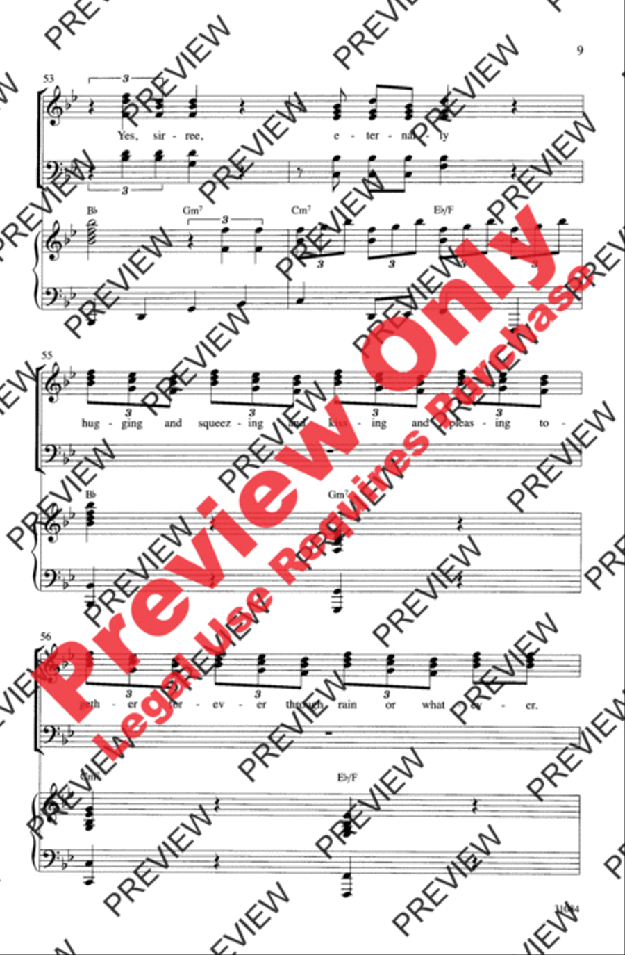 This Will Be (An Everlasting Love) 4-Part scores gallery preview page 9