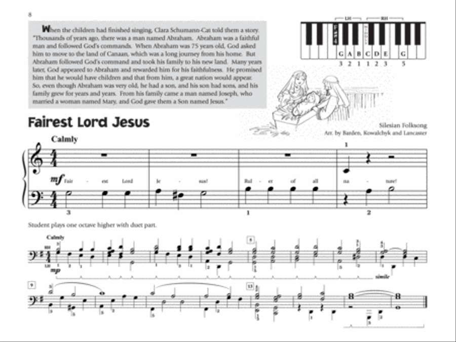 Music for Little Mozarts -- Little Mozarts Go to Church, Book 3-4 Piano Method scores gallery preview page 3