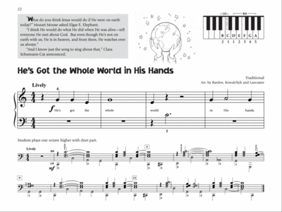 Music for Little Mozarts -- Little Mozarts Go to Church, Book 3-4 Piano Method scores gallery preview page 5