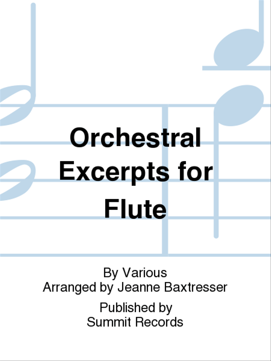 Orchestral Excerpts For Flute Flute scores gallery preview page 1