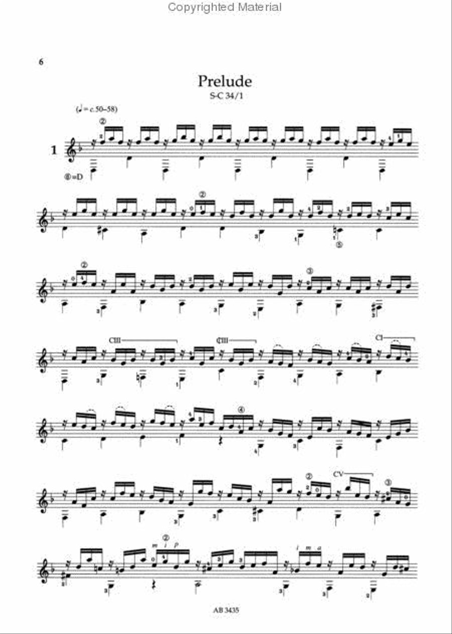 Weiss for Guitar Weiss for Guitar Classical Guitar scores gallery preview page 2