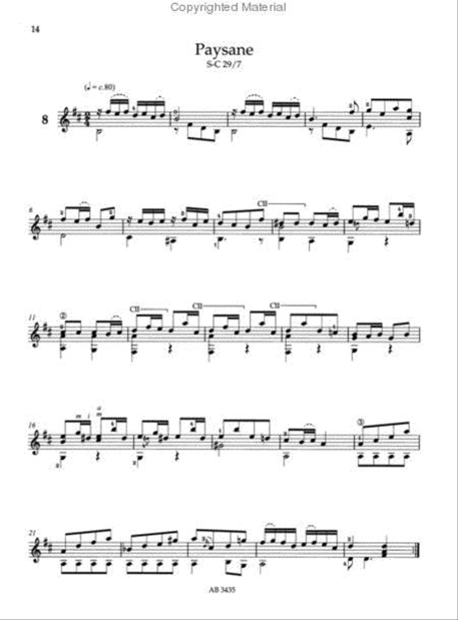 Weiss for Guitar Weiss for Guitar Classical Guitar scores gallery preview page 3