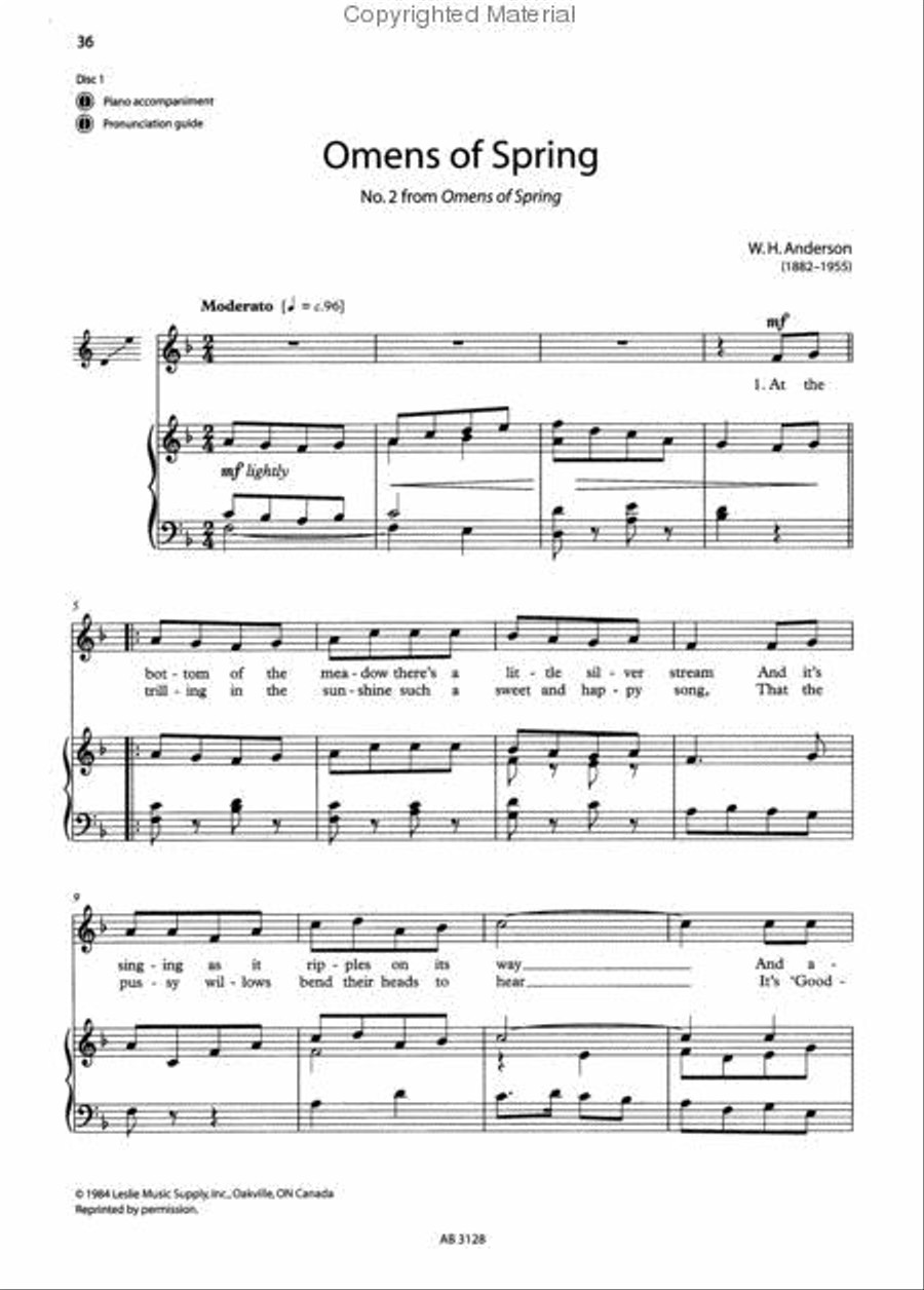 The ABRSM Songbook, Book 1 Voice scores gallery preview page 4