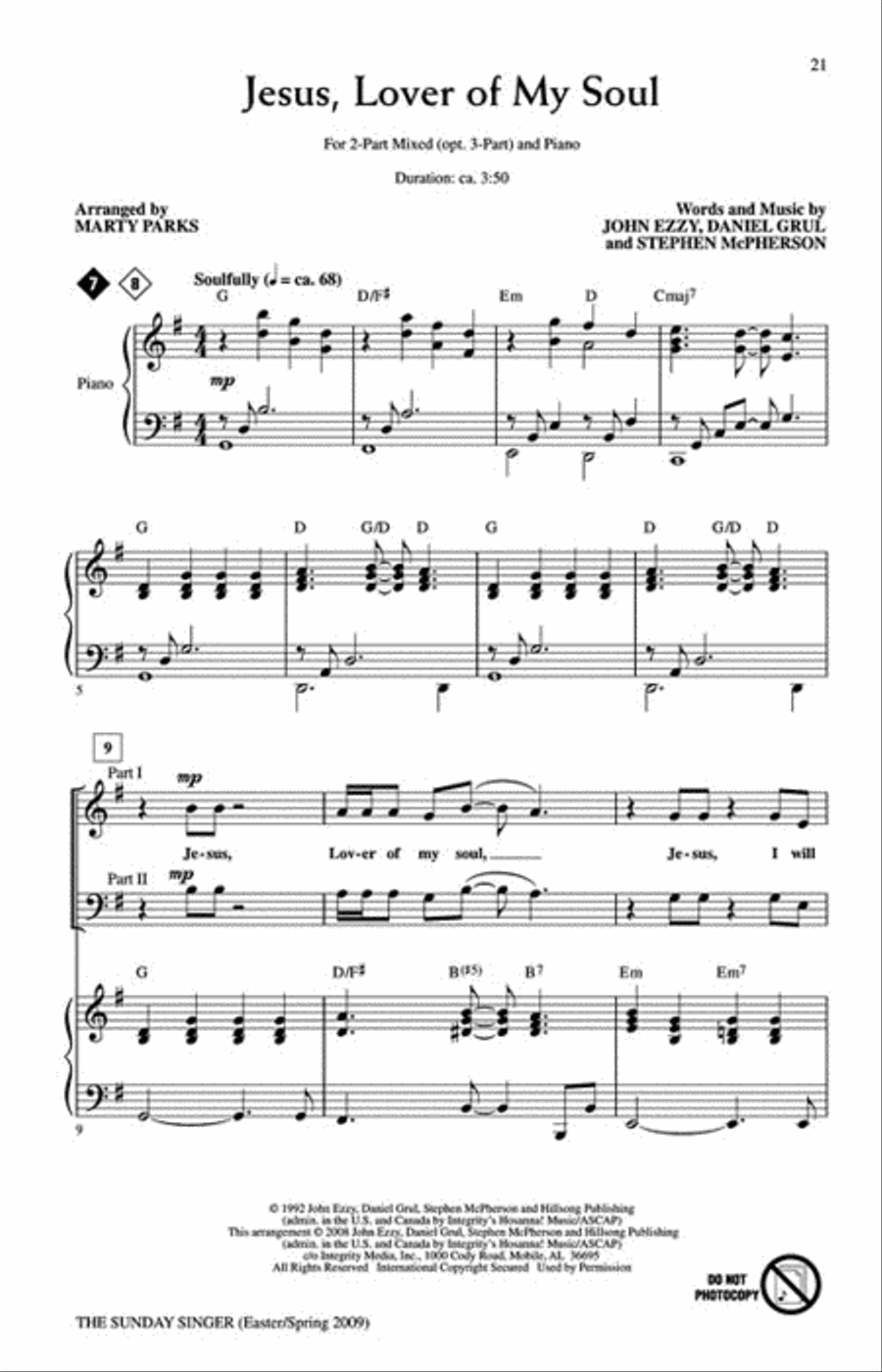 The Sunday Singer – Easter/Spring 2009 Choir scores gallery preview page 4