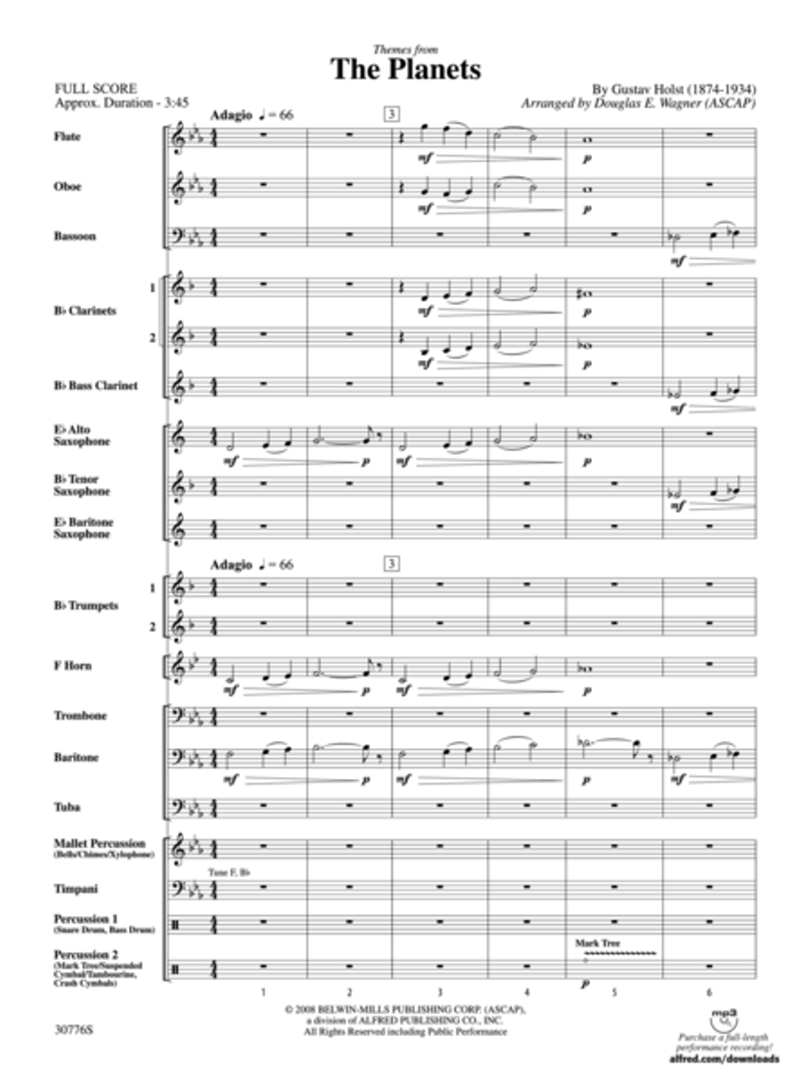 The Planets (score only) The Planets (score only) Concert Band scores gallery preview page 2