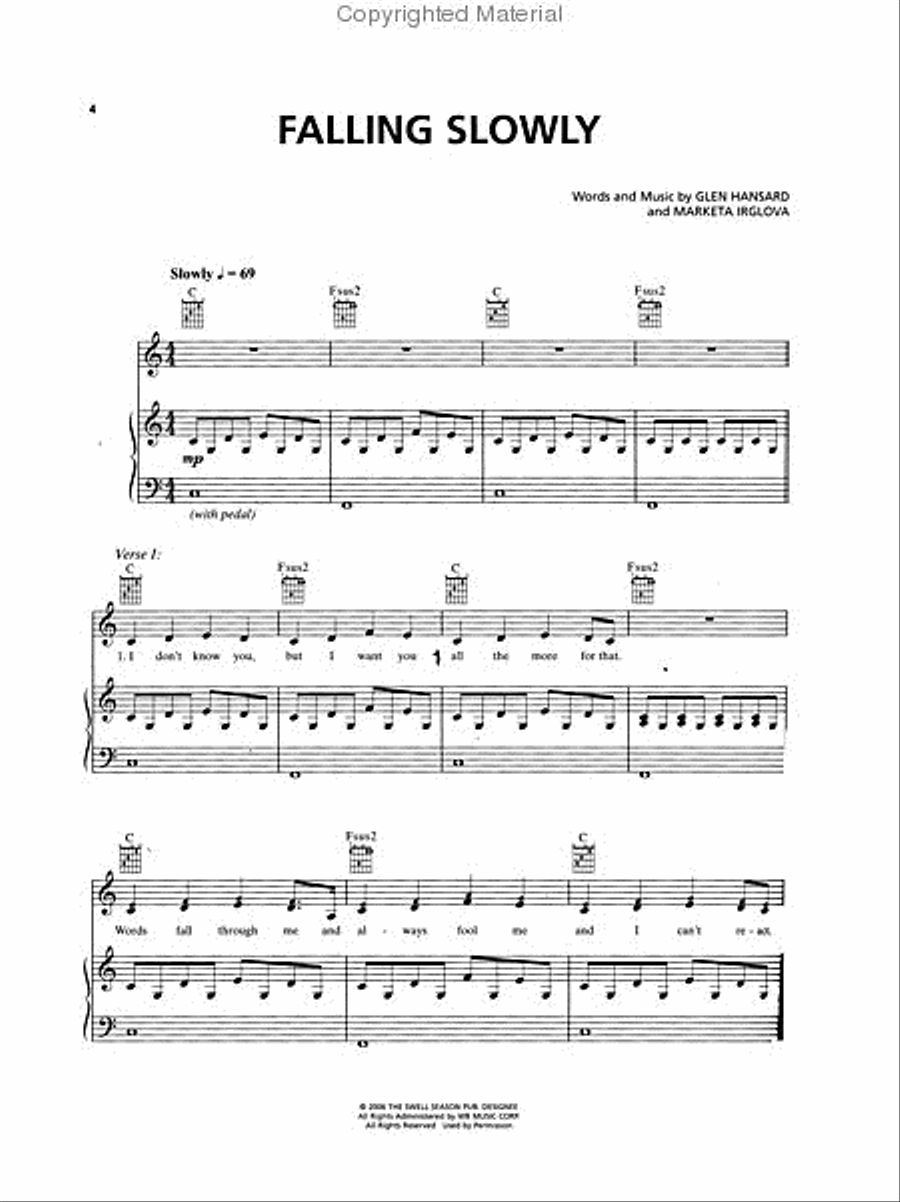 Once Piano, Vocal, Guitar scores gallery preview page 2
