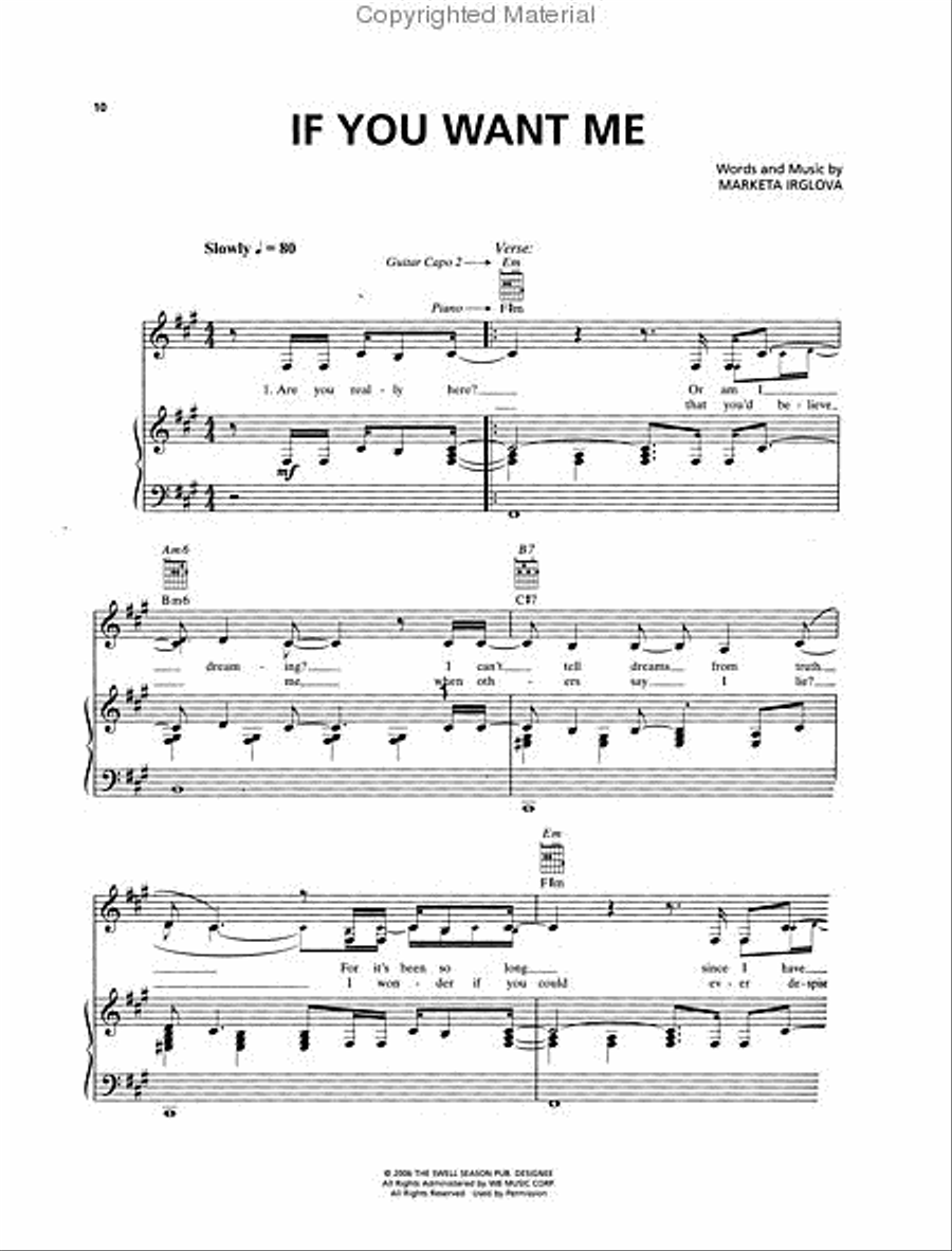 Once Piano, Vocal, Guitar scores gallery preview page 3