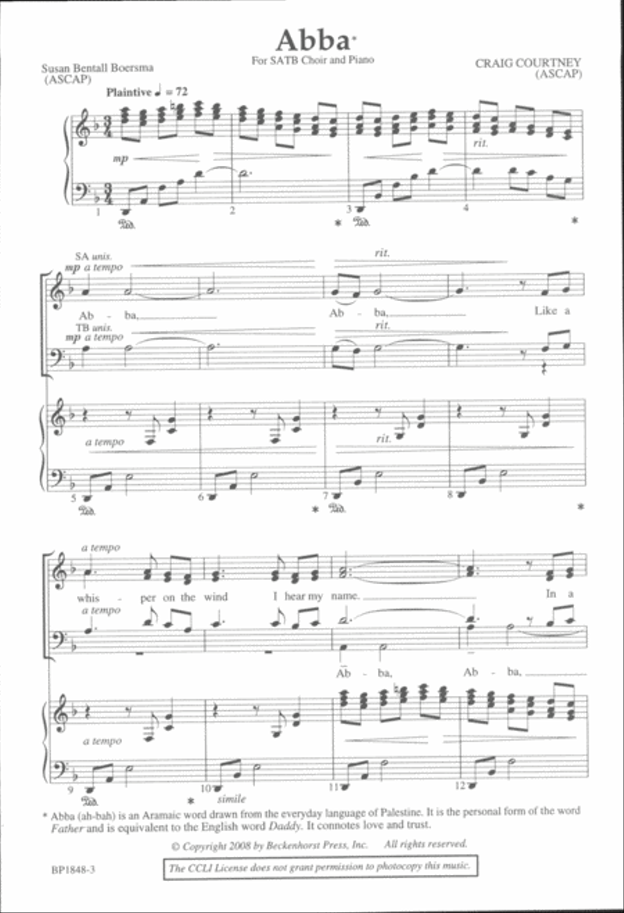 Abba 4-Part scores gallery preview page 2