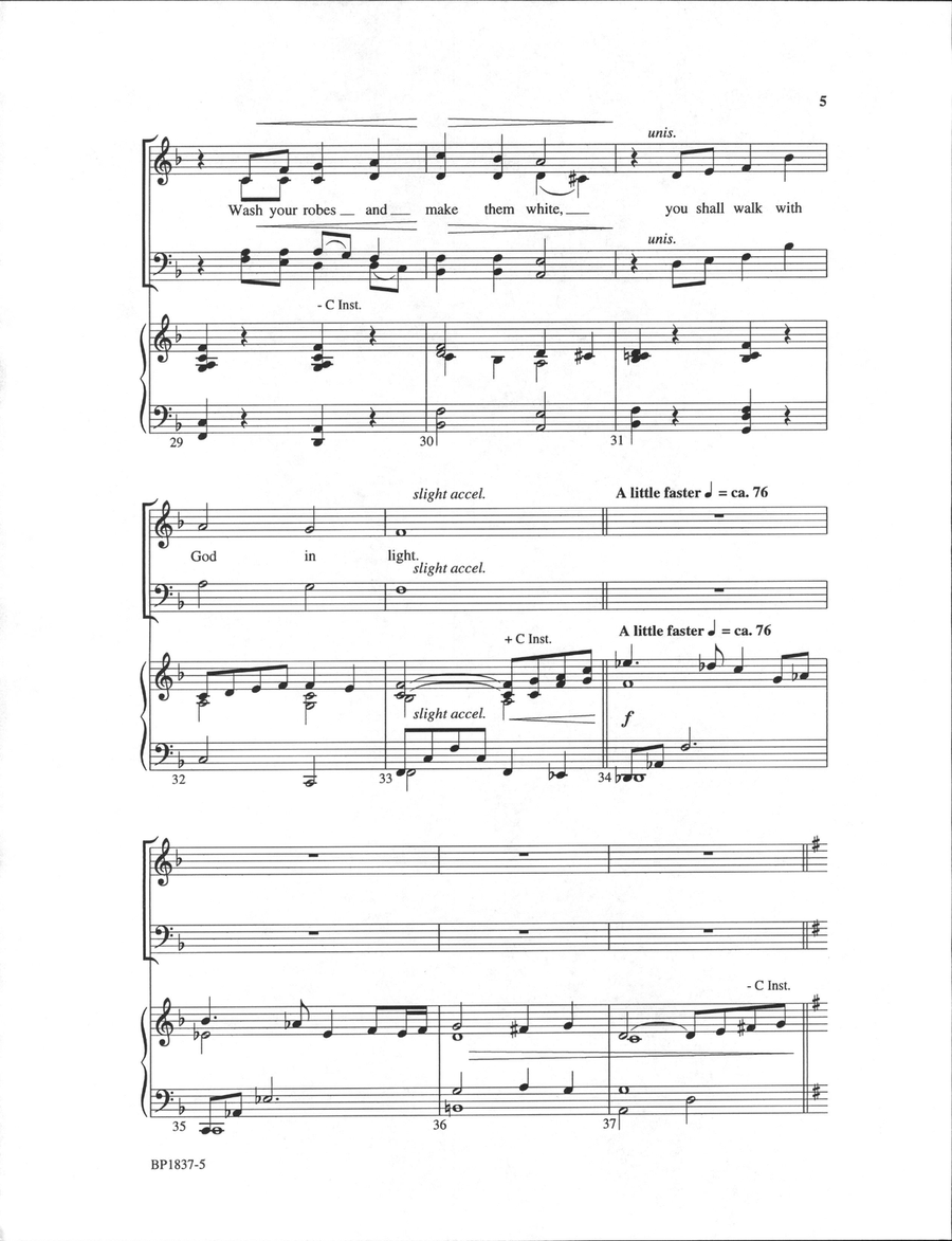 Come to Calv'ry's Holy Mountain 4-Part scores gallery preview page 5