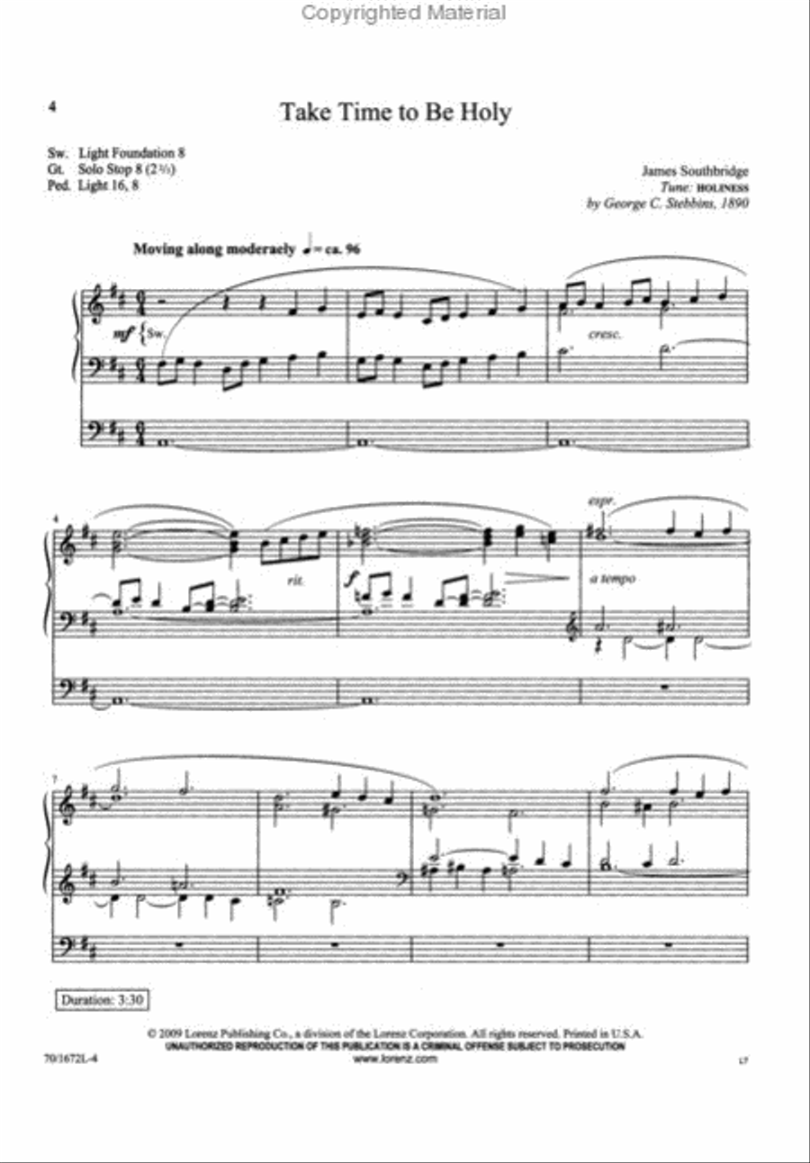 Close to Thee Organ Solo scores gallery preview page 2