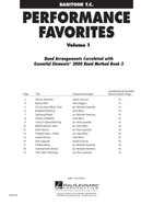 Performance Favorites, Vol. 1 - Baritone T.C. Concert Band Methods scores gallery preview page 3