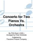 Concerto For Two Pianos Vs. Orchestra