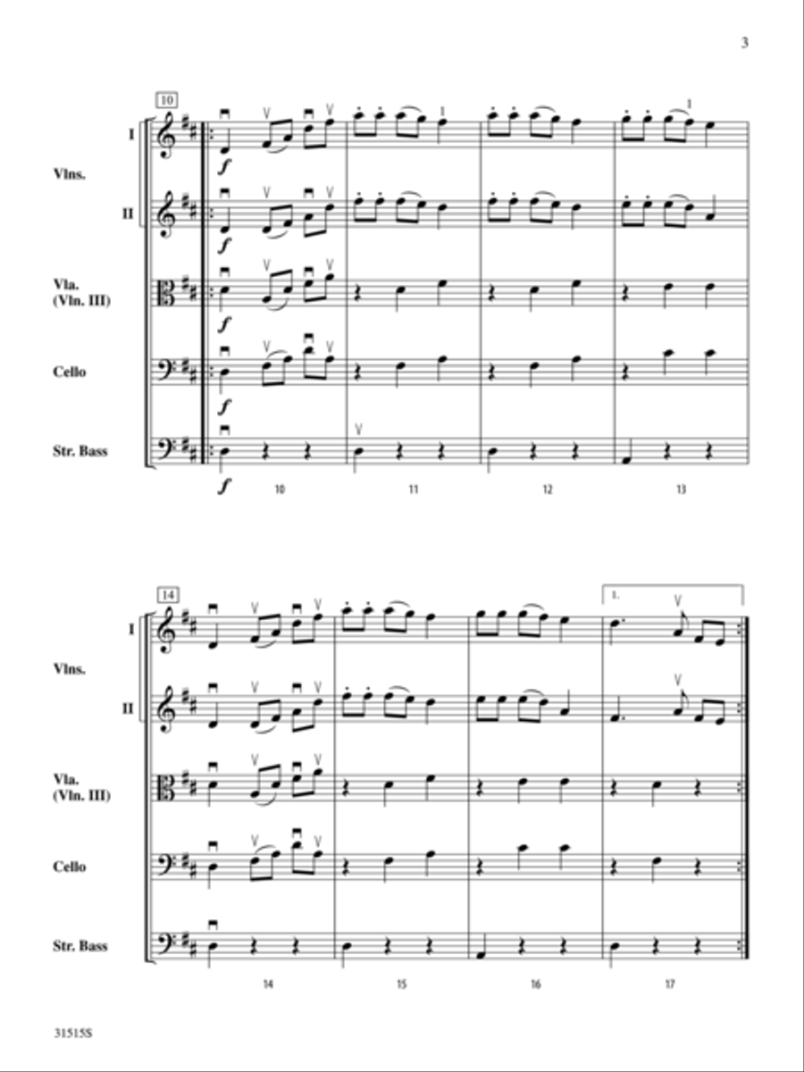 Belwin Beginning String Orchestra Kit #5 (score only) String Orchestra scores gallery preview page 3